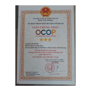 Bộ Giấy Tờ - Sản Phẩm Khóm Sấy, Mứt Khóm, Kẹo Khóm, Nước Màu Khóm